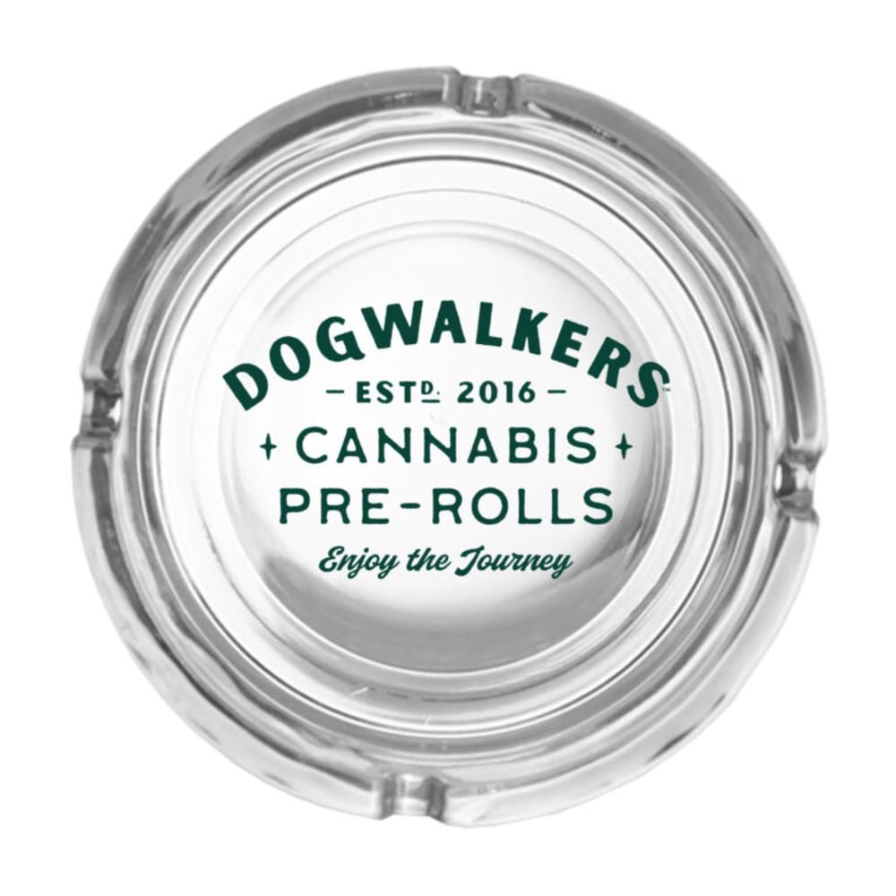 4" Full Logo Ash Tray - Clear