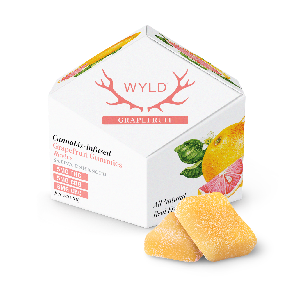 Grapefruit 1:1:1 CBG:CBC + Sativa Enhanced Gummies | 100mg THC:CBG:CBC